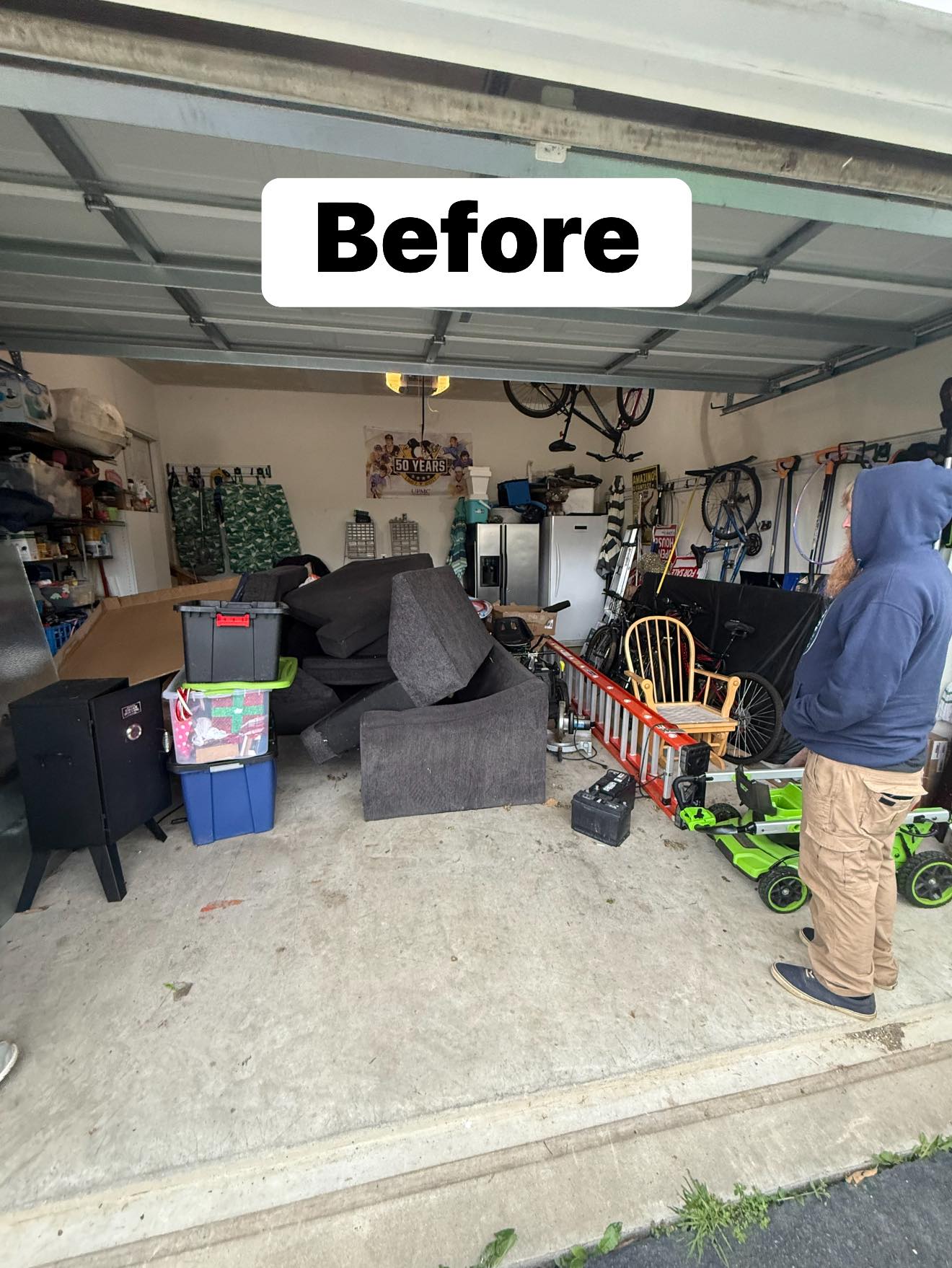 Garage before cleanout