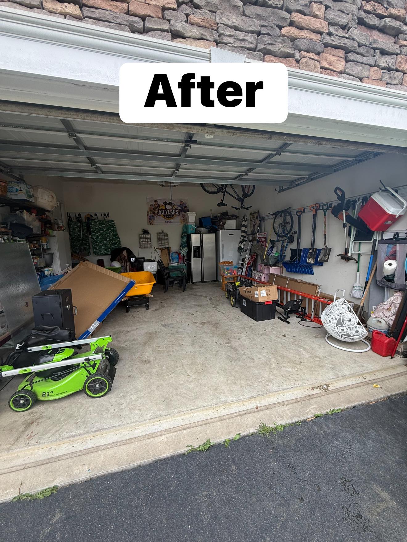 Garage after cleanout
