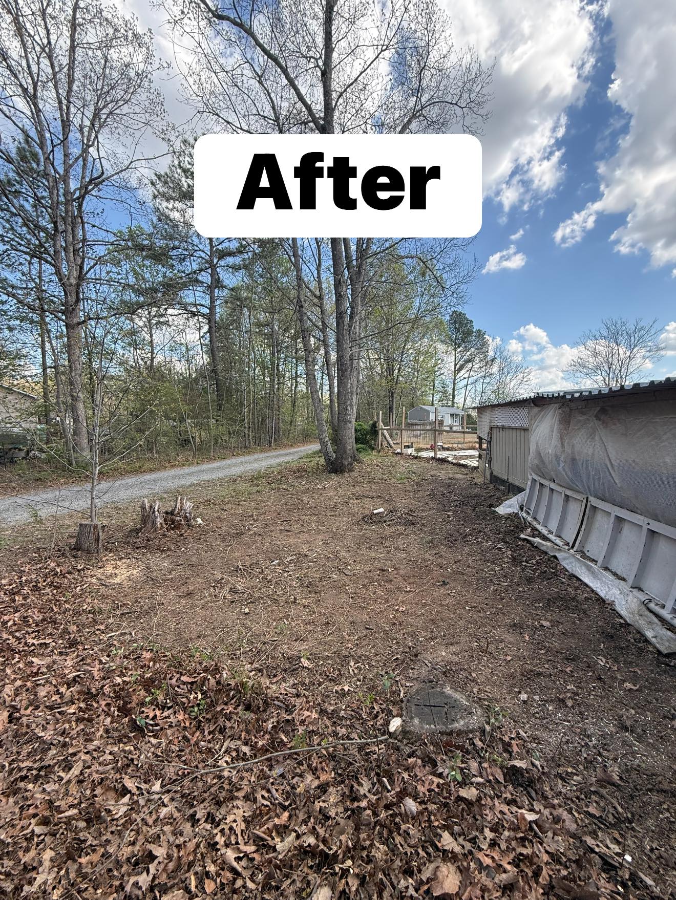 Cleaned property after debris removal