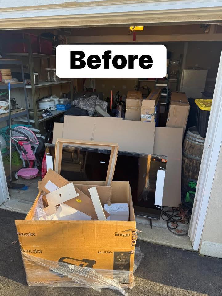 Garage before hauling